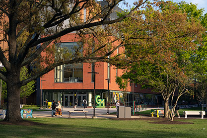 A building on campus. Link to Life Stage Gift Planner Over Age 65 Situations.